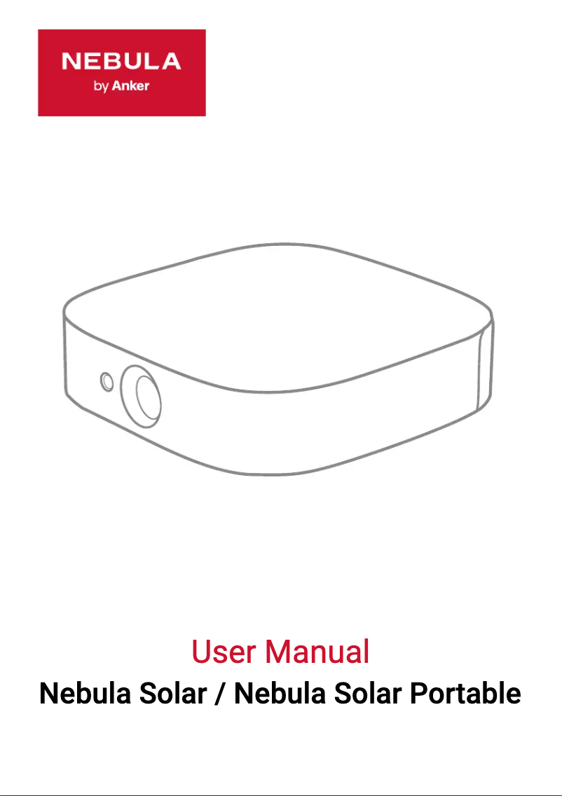 Page n°1 - Manuel utilisateur Nebula Solar Portable
