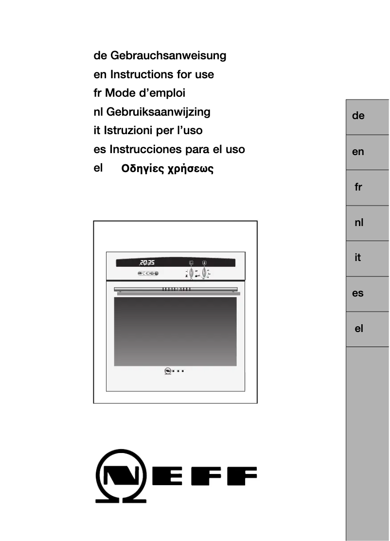 Page n°1 - Manuel utilisateur Neff B1471SWN