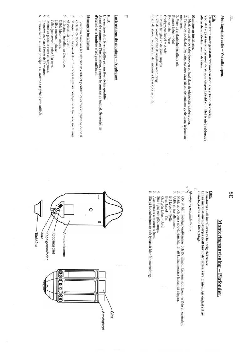 Page n°1 - Manuel utilisateur Konstsmide Cagliari