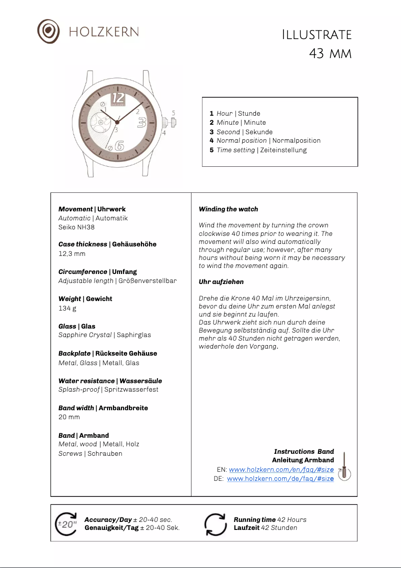 Page n°1 - Manuel utilisateur Holzkern Osamu