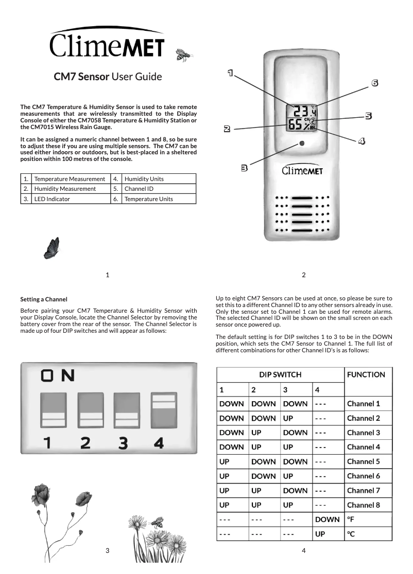 Page 1 de la notice Manuel utilisateur ClimeMET CM7
