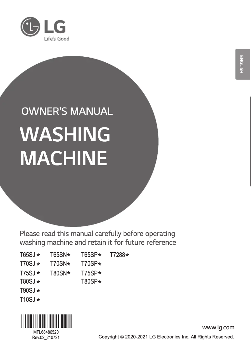 Image de la première page du manuel de l'appareil T65SPSF1ZA