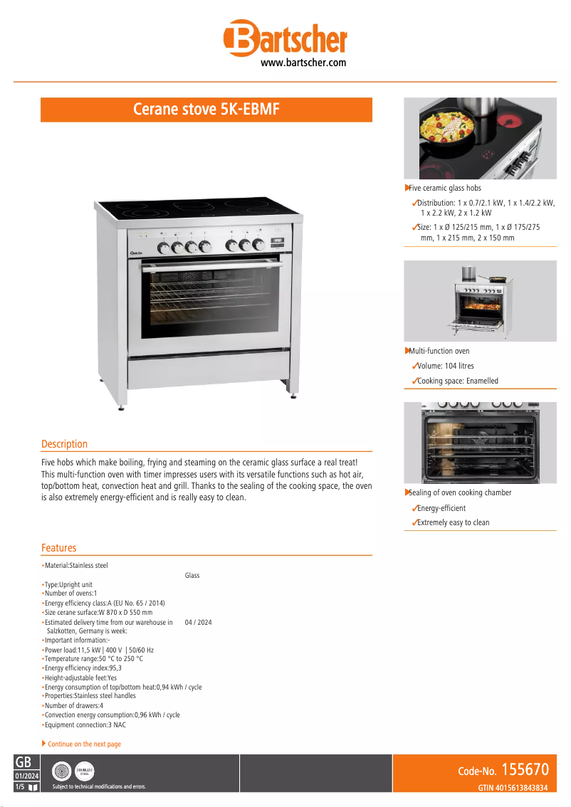 Image de la première page du manuel de l'appareil 5K-EBMF