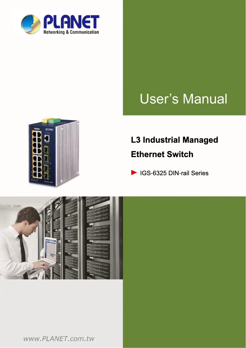 Page 1 de la notice Manuel utilisateur Planet IGS-6325-8UP2S