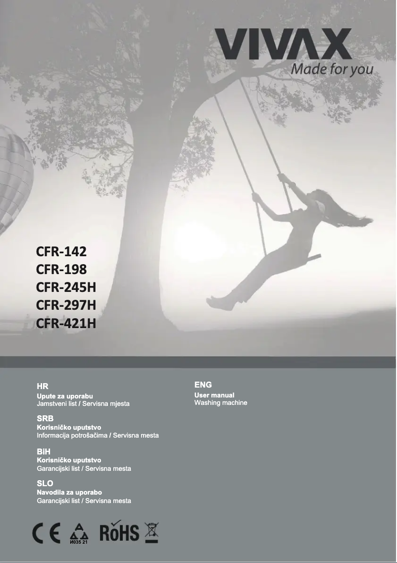Page n°1 - Manuel utilisateur Vivax CFR-245H