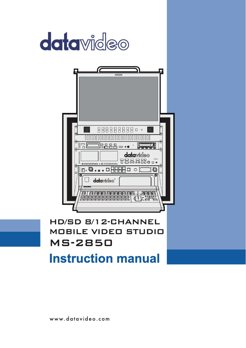 Página 1 del manual Manual de usuario DataVideo MS-2850A