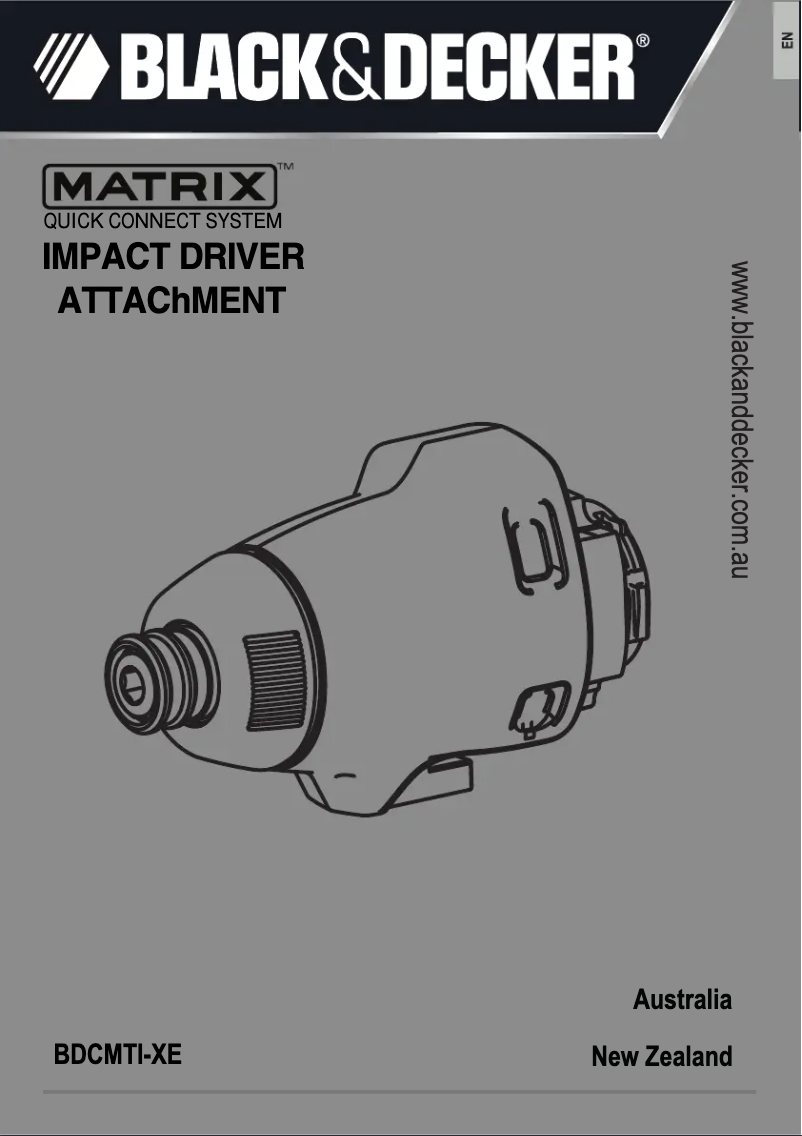 Page 1 de la notice Manuel utilisateur Black & Decker BDCMTI