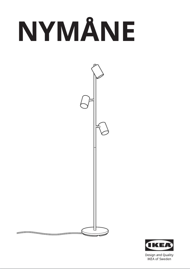 Page 1 de la notice Manuel utilisateur Ikea NYMÅNE 504.770.52