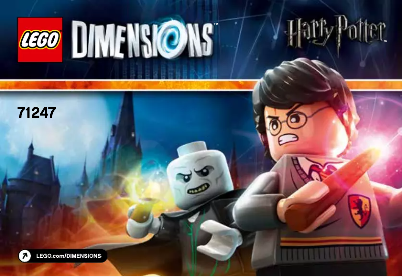 Page 1 de la notice Manuel utilisateur Lego Harry Potter Team Pack 71247
