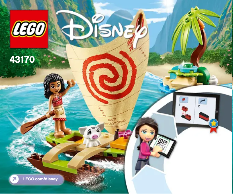 Page 1 de la notice Manuel utilisateur Lego Disney 43170