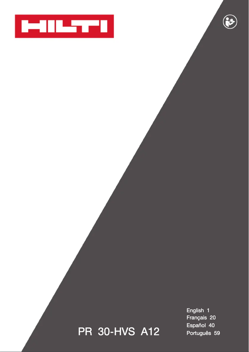 Image de la première page du manuel de l'appareil PR 30-HVS A12