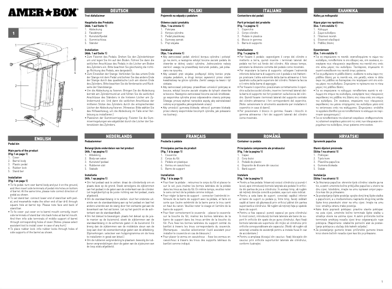 Page 1 de la notice Manuel utilisateur AmerBox 691151