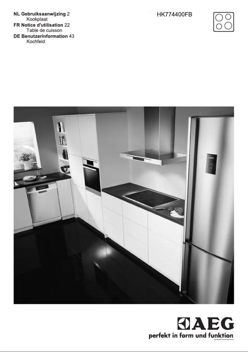 Image de la première page du manuel de l'appareil HK774400FB