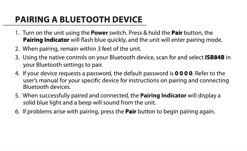 Page 1 de la notice Manuel utilisateur iLive ISB84