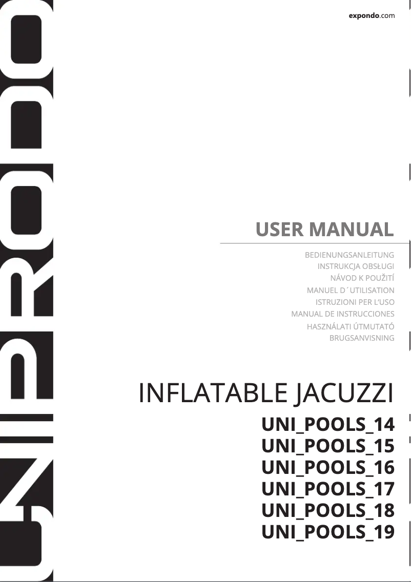 Page 1 de la notice Manuel utilisateur Uniprodo UNI_POOLS_16