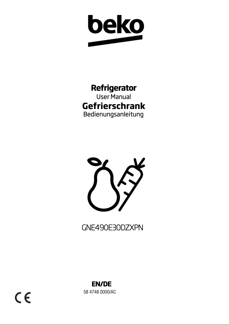 Image de la première page du manuel de l'appareil GNE490E30DZXPN