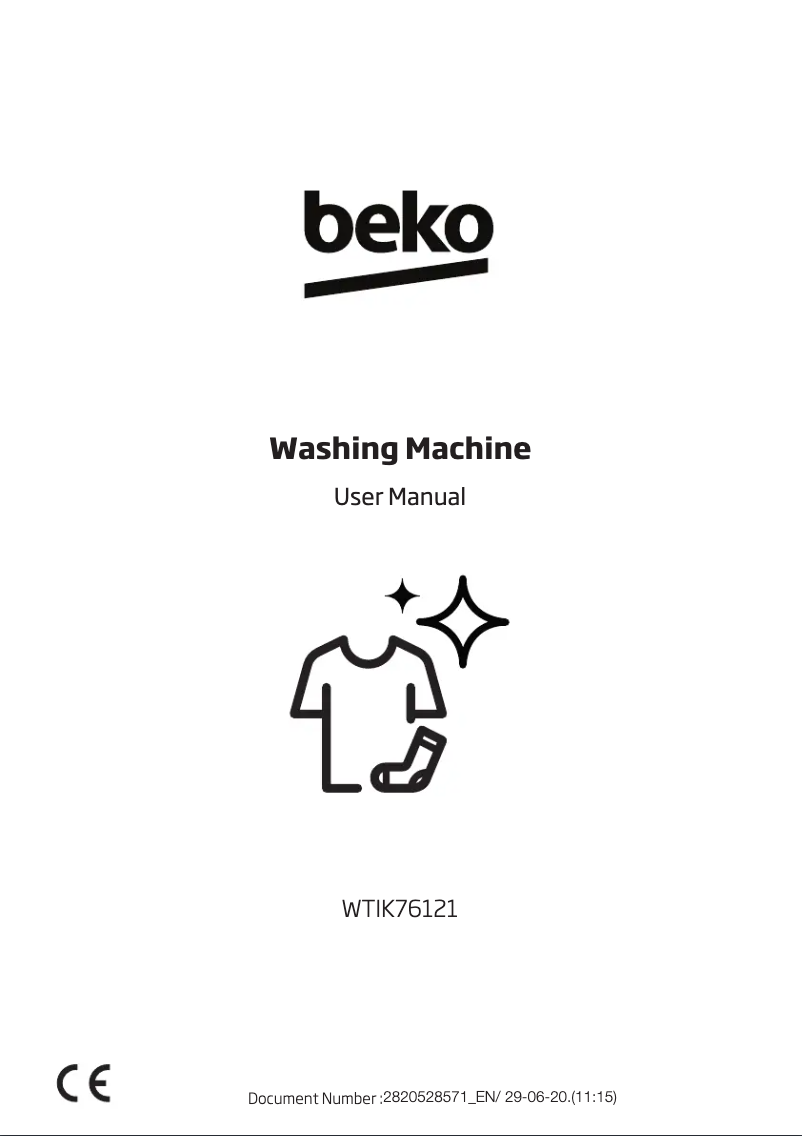 Page 1 de la notice Manuel utilisateur Beko WTIK76121