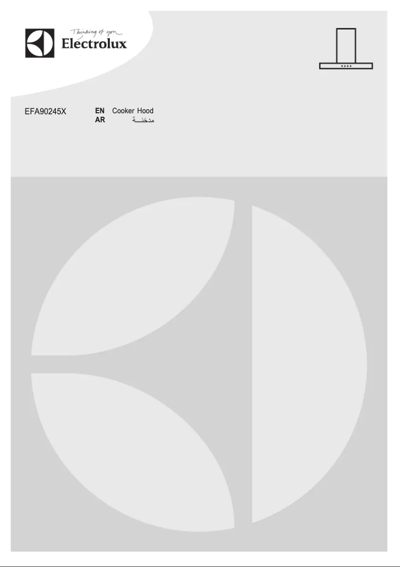 Page 1 de la notice Manuel utilisateur Electrolux EFA90245X