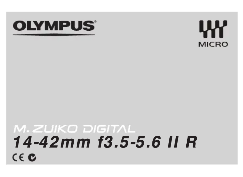 Page 1 de la notice Manuel utilisateur Olympus ED 14-42mm F3.5-5.6 II R