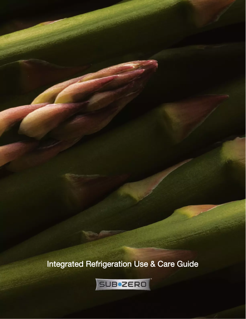 Page 1 de la notice Manuel utilisateur Sub-Zero ID24