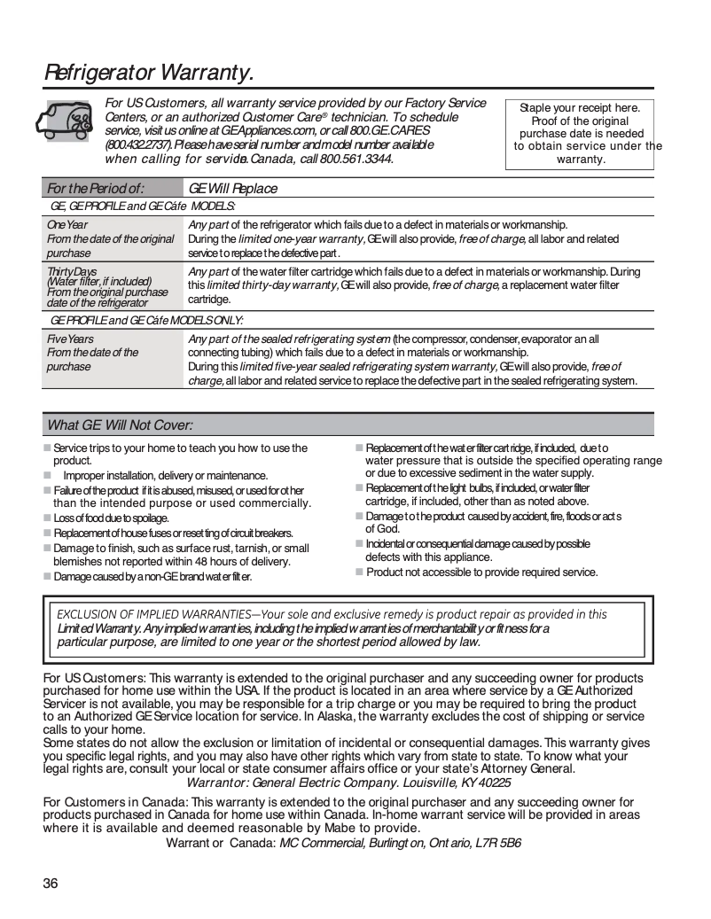 Image de la première page du manuel de l'appareil GZS22DGJBB