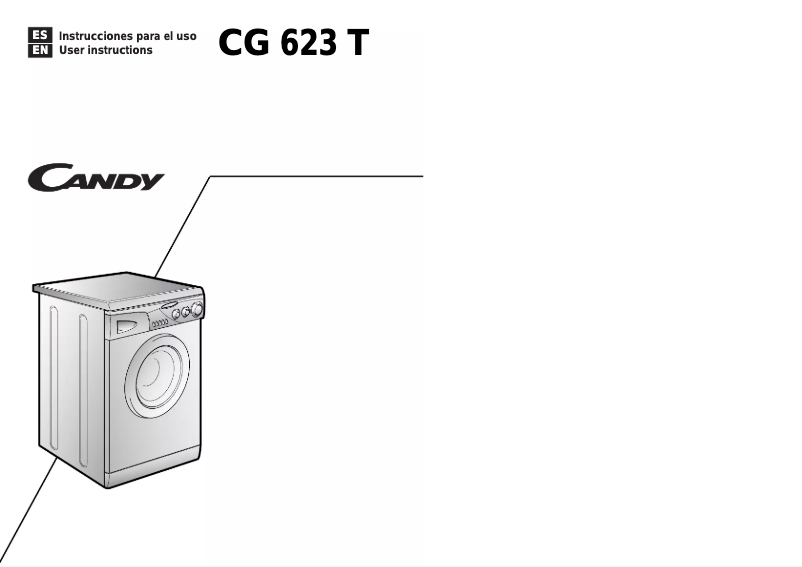 Page n°1 - Manuel utilisateur Candy LB CG 623 T