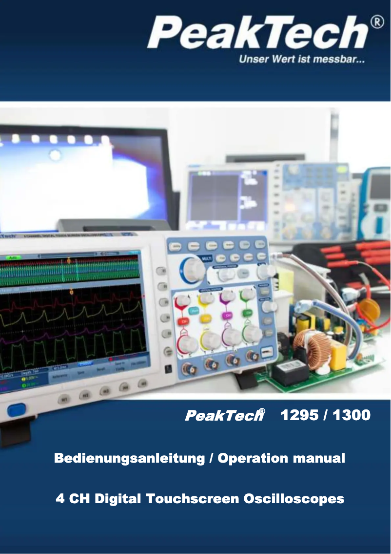 Page 1 de la notice Manuel utilisateur PeakTech 1295