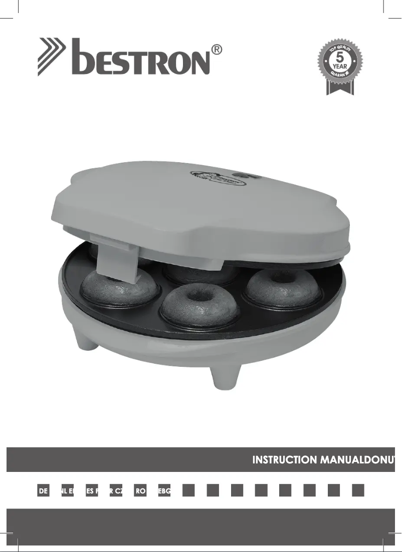 Page 1 de la notice Manuel utilisateur Bestron ADM218