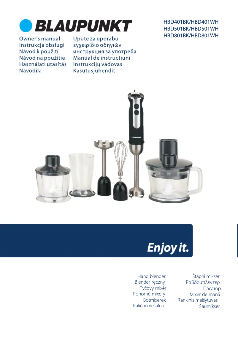 Page n°1 - Manuel utilisateur Blaupunkt HBD801