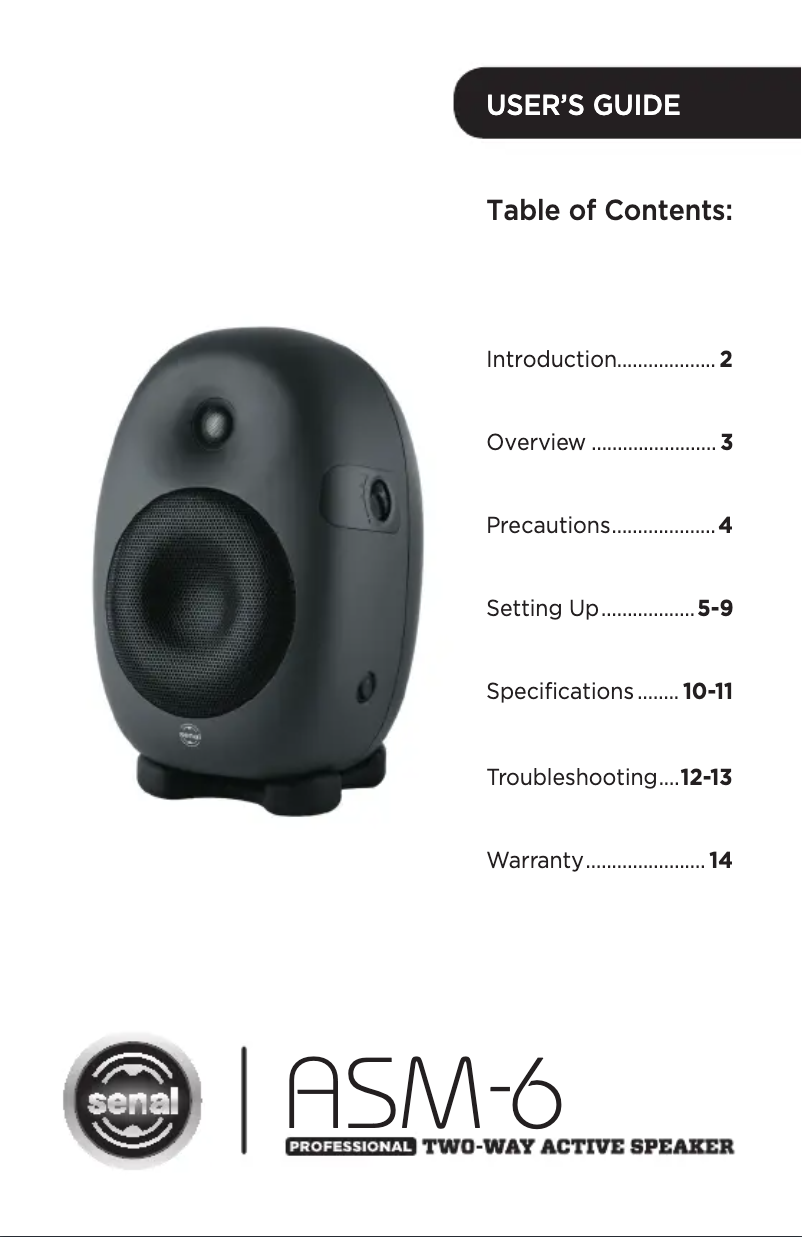 Image de la première page du manuel de l'appareil ASM-6