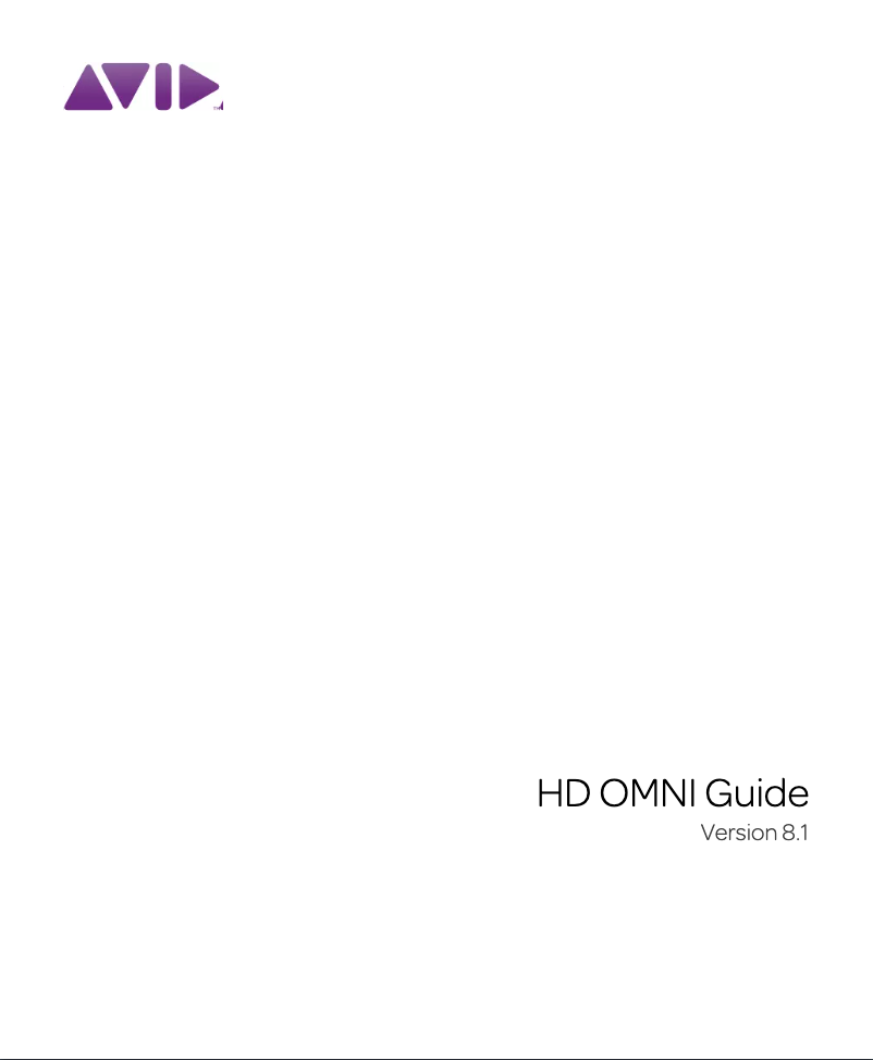 Image de la première page du manuel de l'appareil HD OMNI
