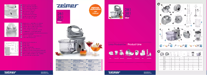 Page 1 de la notice Manuel utilisateur Zelmer 281