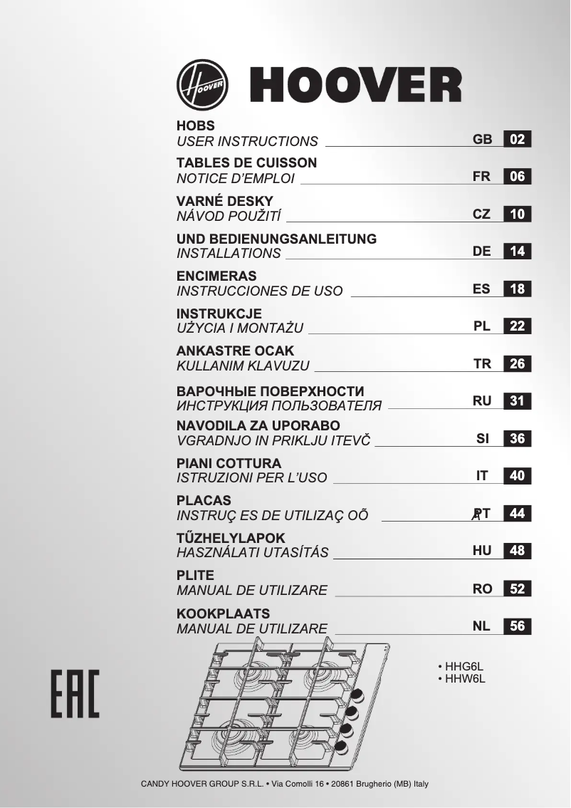 Page n°1 - Manuel utilisateur Hoover H-HOB 300 HHW6LK3X
