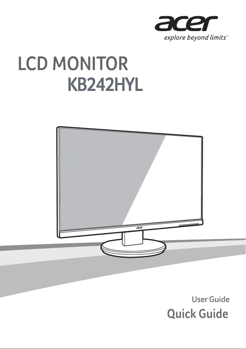 Página 1 del manual Guía de inicio rápido Acer KB242HYL