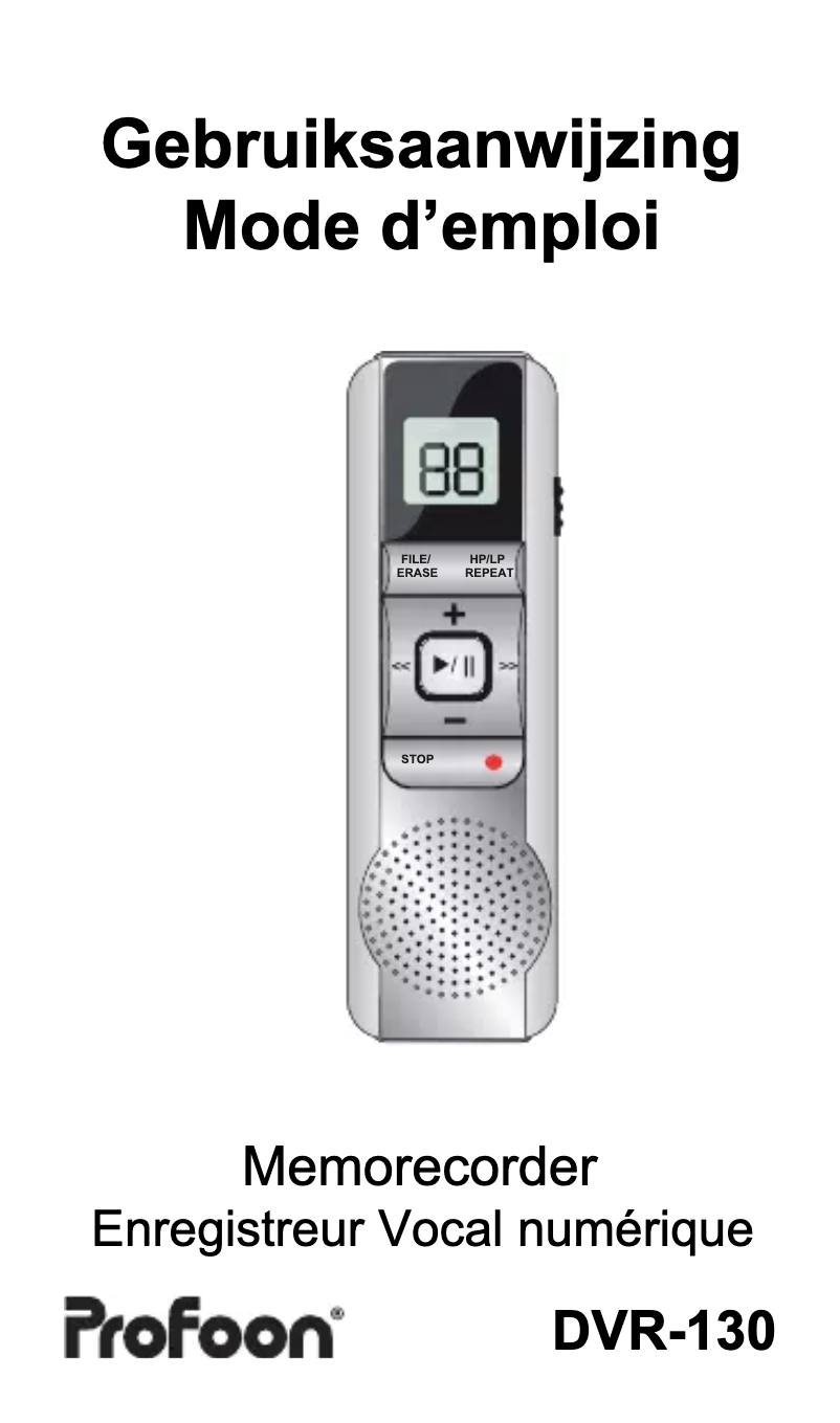 Imagen de la primera página del manual del dispositivo DVR-130