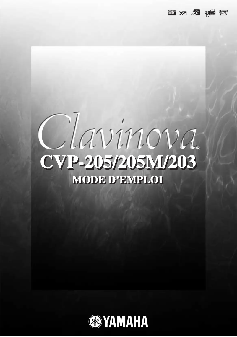 Page n°1 - Manuel utilisateur Yamaha Clavinova CVP-203
