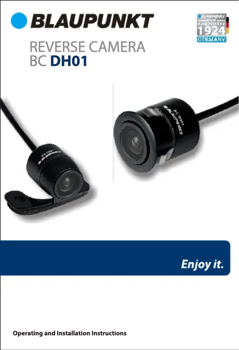 Page n°1 - Manuel utilisateur Blaupunkt BC DH01