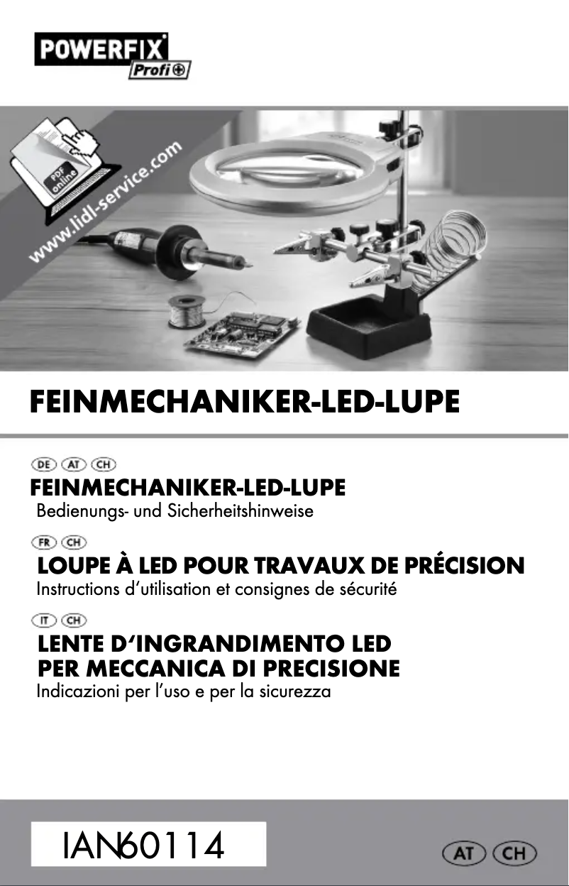 Página 1 del manual Manual de usuario Powerfix Z30225