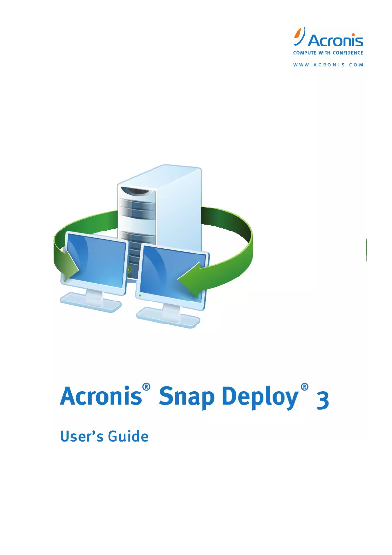 Page n°1 - Manuel utilisateur Acronis Snap Deloy for Workstation