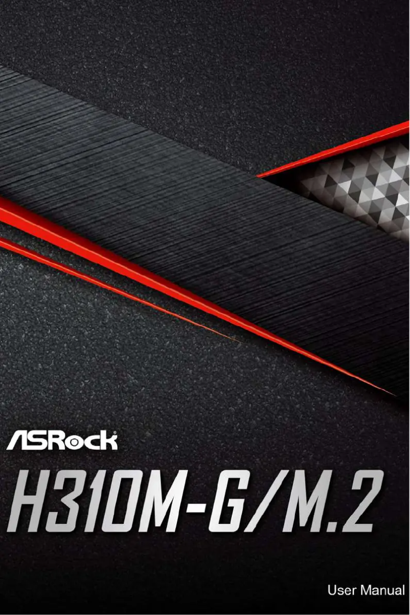 Page n°1 - Manuel utilisateur Asrock H310M-G/M.2
