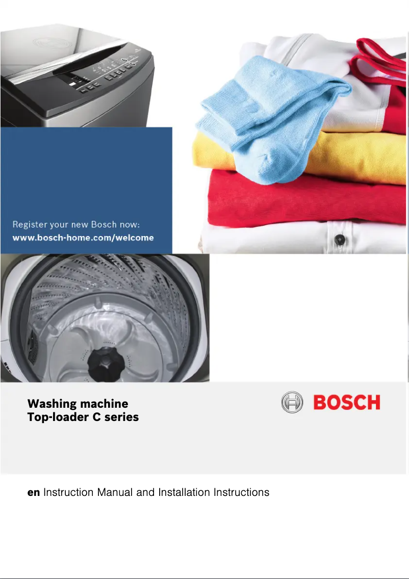 Page n°1 - Manuel utilisateur Bosch WOA165X0ZA