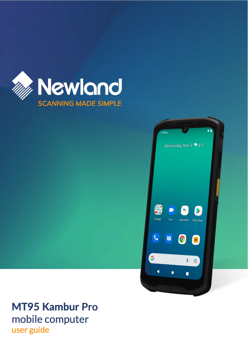 Página 1 del manual Manual de usuario Newland MT95 Kambur Pro