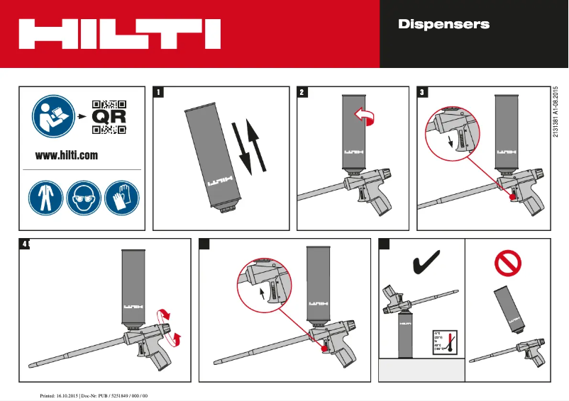 Página 1 del manual Manual de usuario Hilti CF 812 WD