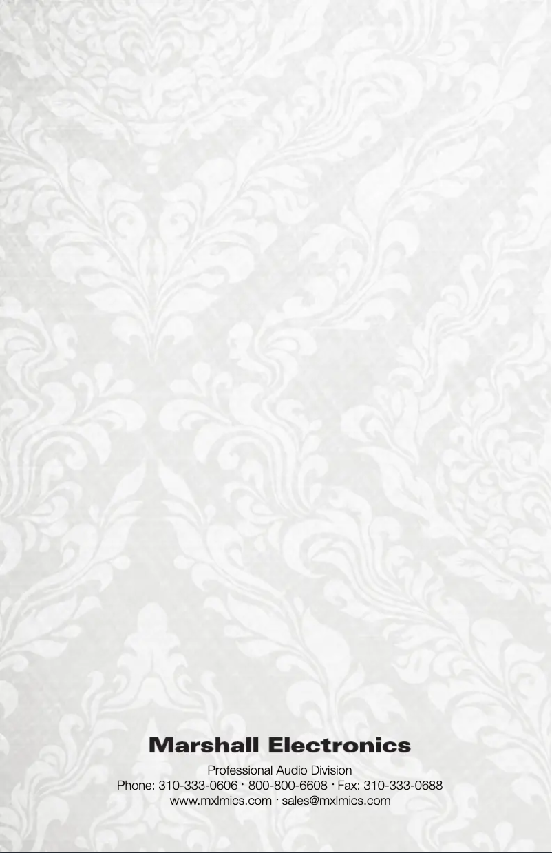 Page 1 de la notice Manuel utilisateur MXL Genesis HE