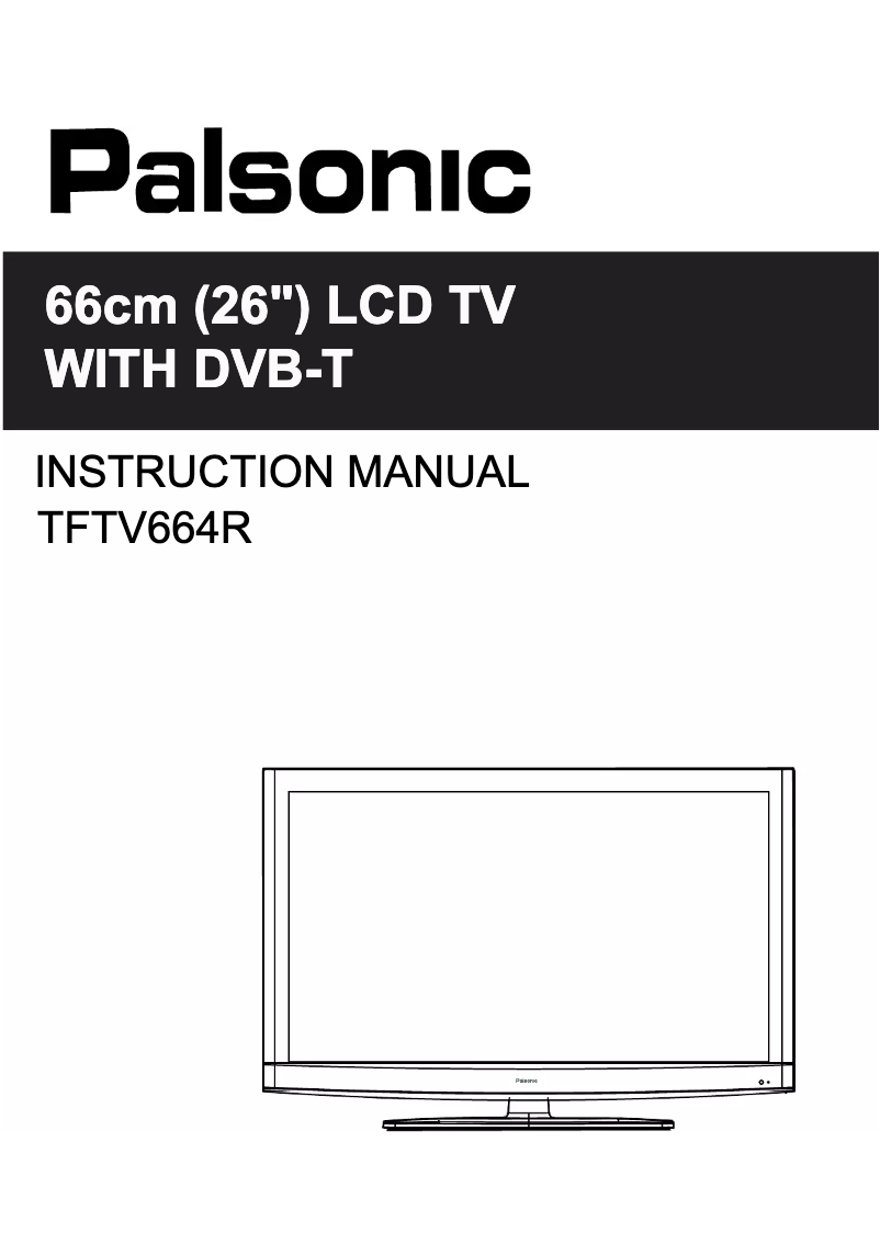Page 1 de la notice Manuel utilisateur Palsonic TFTV664R