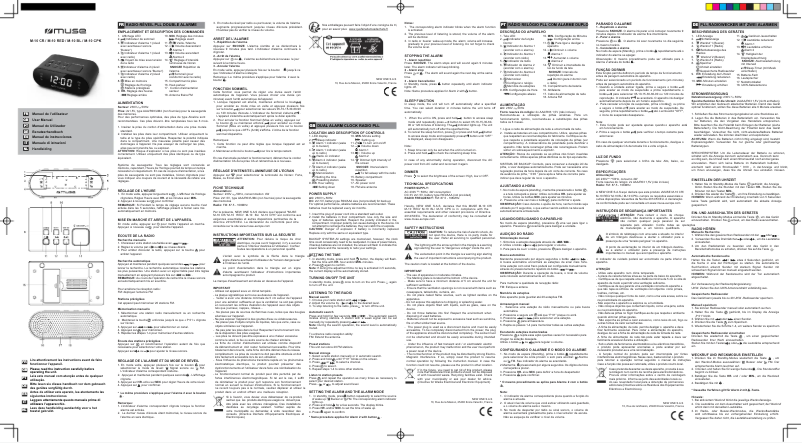 Page n°1 - Manuel utilisateur Muse M-10 CPK