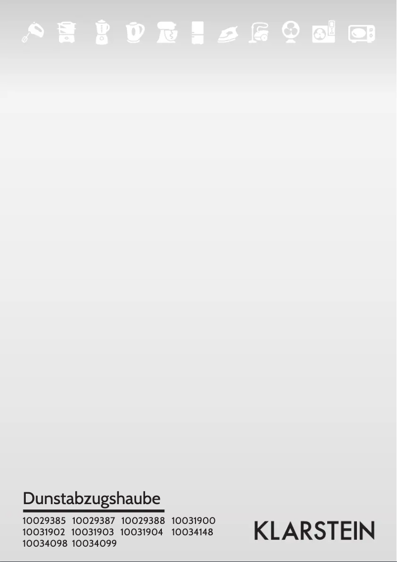 Image de la première page du manuel de l'appareil 10034099