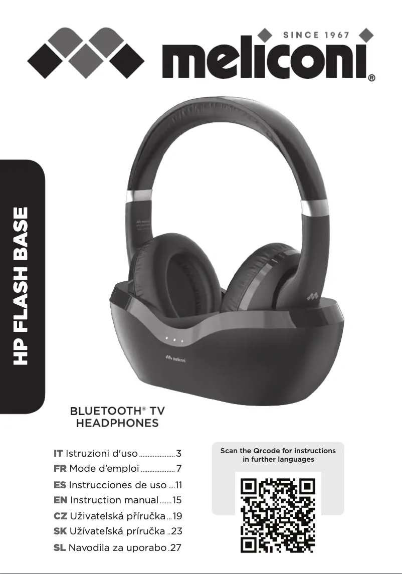 Page 1 de la notice Manuel utilisateur Meliconi HP FLASH BASE