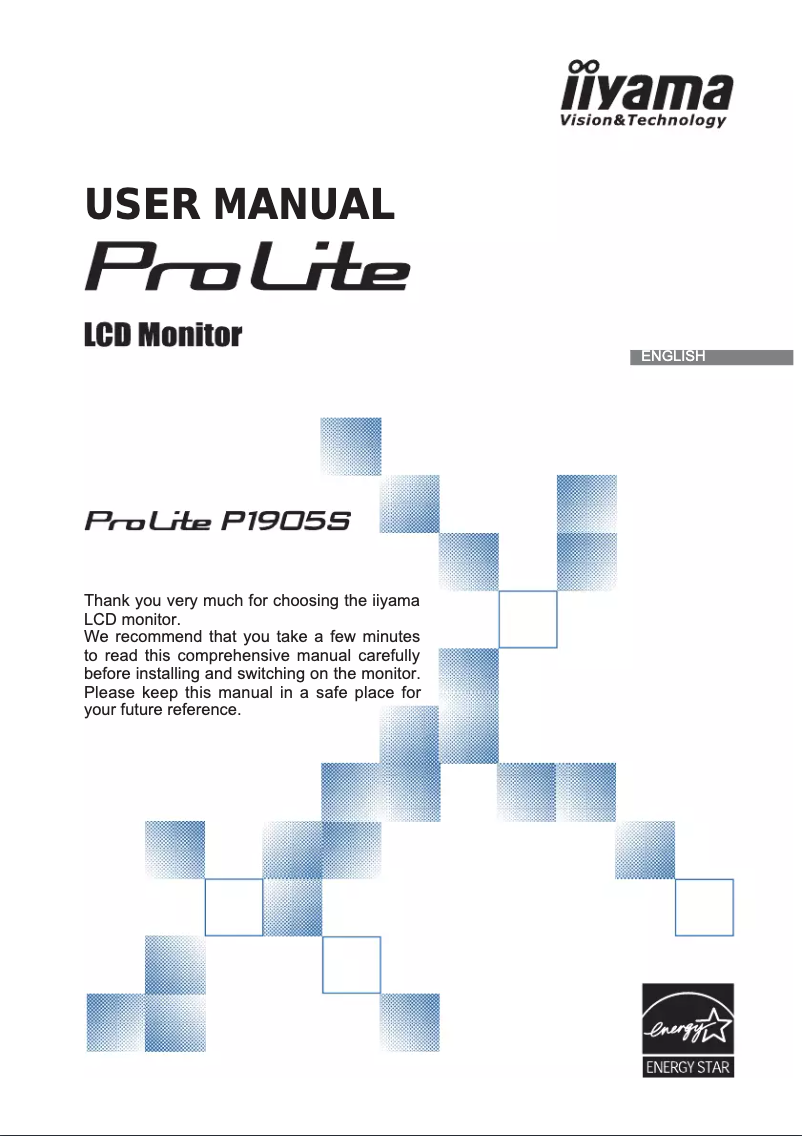 Image de la première page du manuel de l'appareil ProLite P1905S