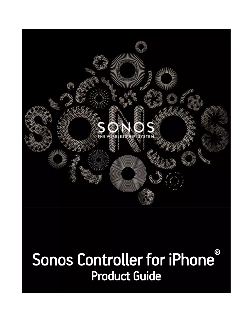 Page 1 de la notice Manuel utilisateur Sonos Controller App for iPhone